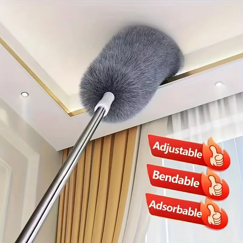 Extendable Microfiber Duster for Ceiling Fans and High Dust