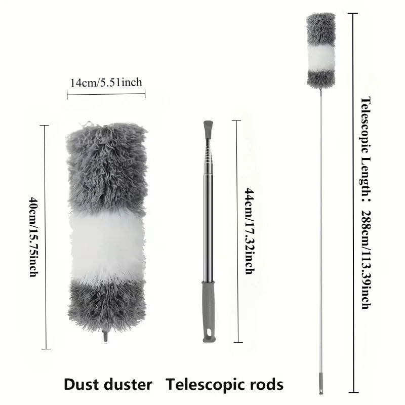 Extendable Microfiber Duster for Ceiling Fans and High Dust