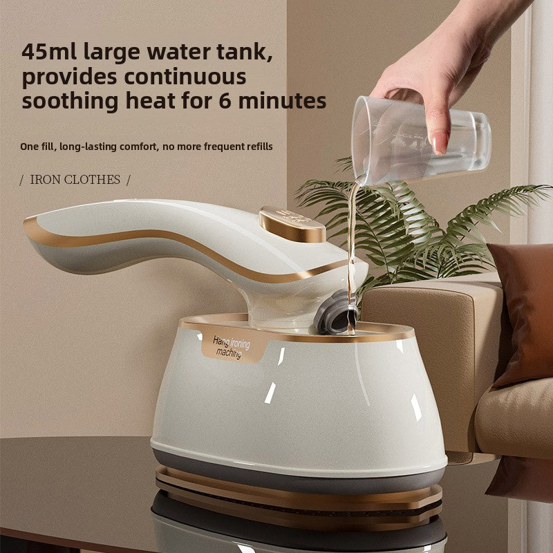 Portable handheld clothing ironing machine