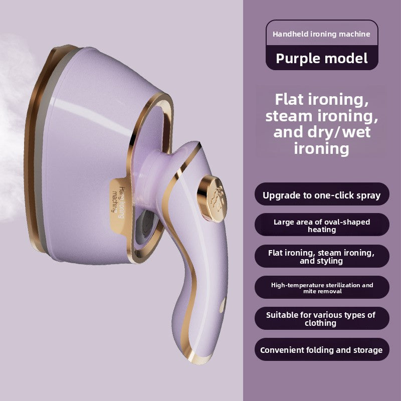 Portable handheld clothing ironing machine