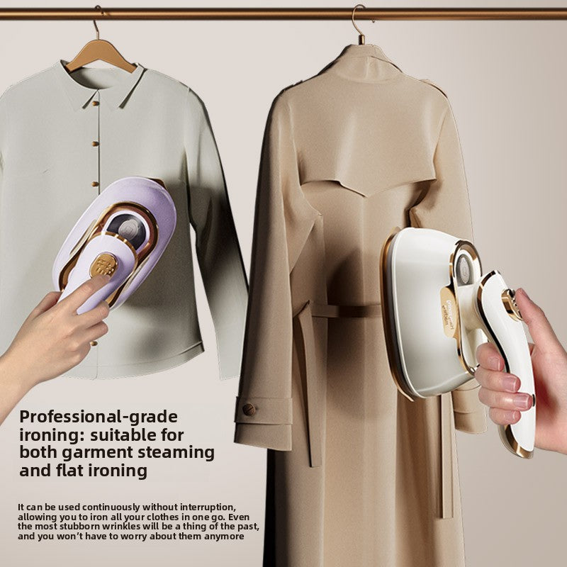 Portable handheld clothing ironing machine