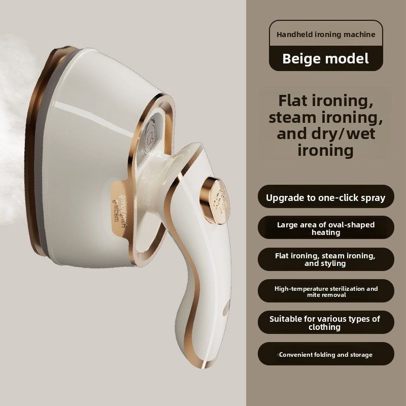 Portable handheld clothing ironing machine