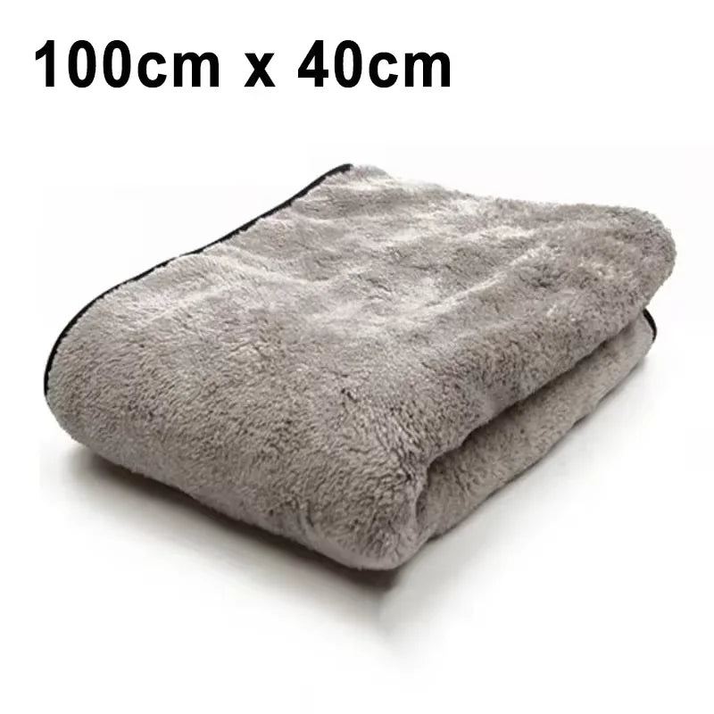 upgrade 100x40 Color Microfiber Coral Velvet Car Wash Towel High Absorbency