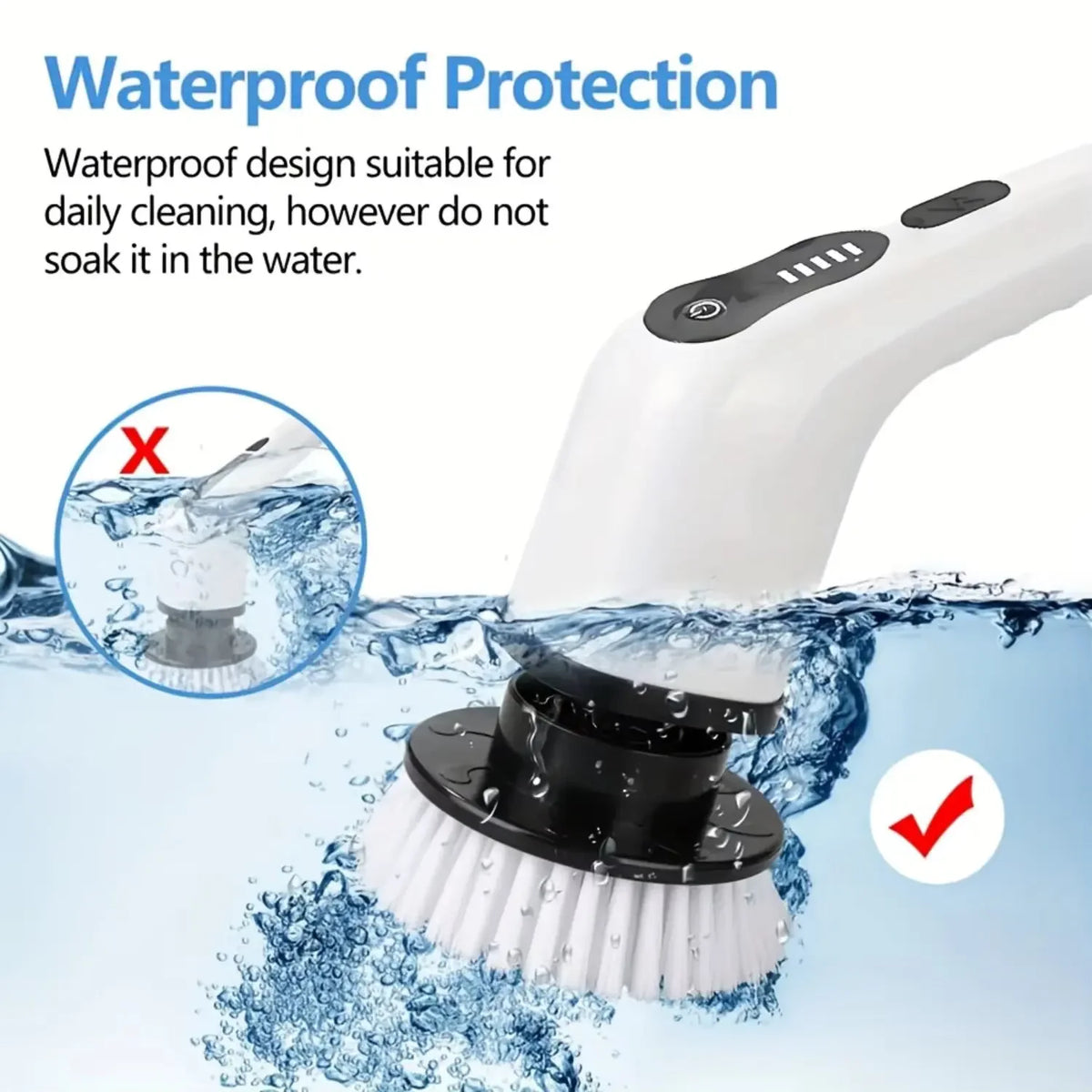 Electric Spin Scrubber Cleaning Brush 9-in-1 Set
