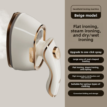 Portable handheld clothing ironing machine